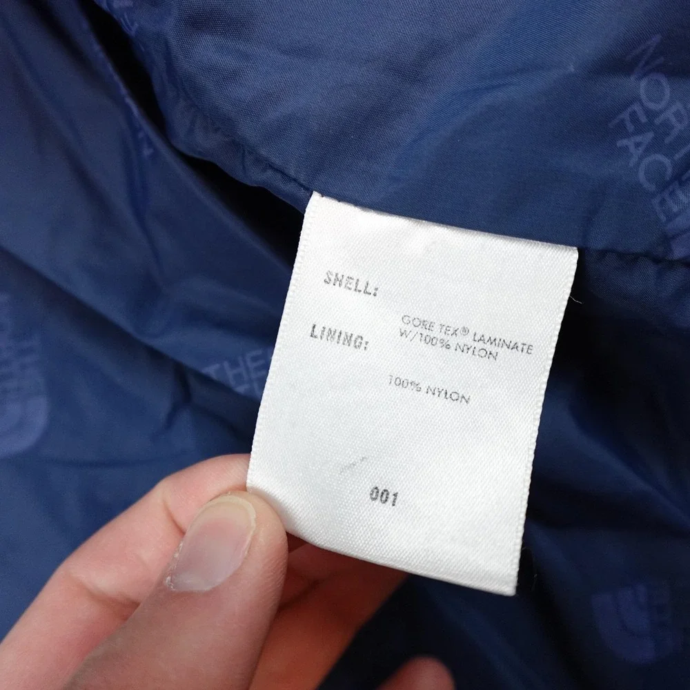 Vintage The North Face Goretex Jacket Mens Medium Blue Made USA Rain Shell